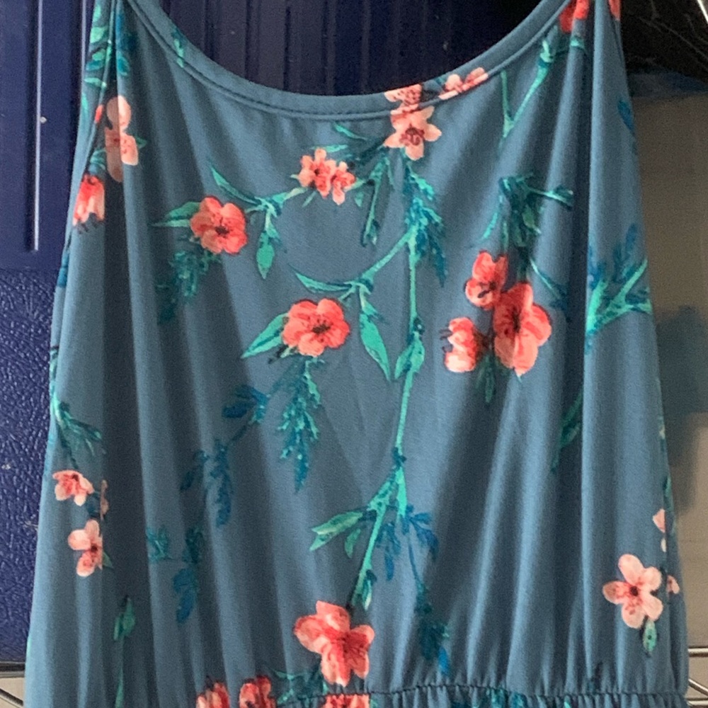 A romper with a long skirt